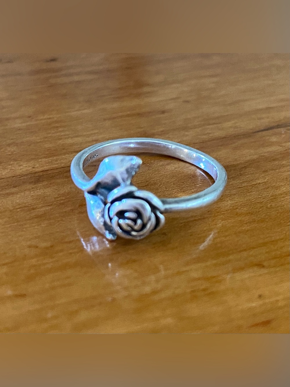 James Avery Sterling Silver Single Rose Ring Size 6 3/4